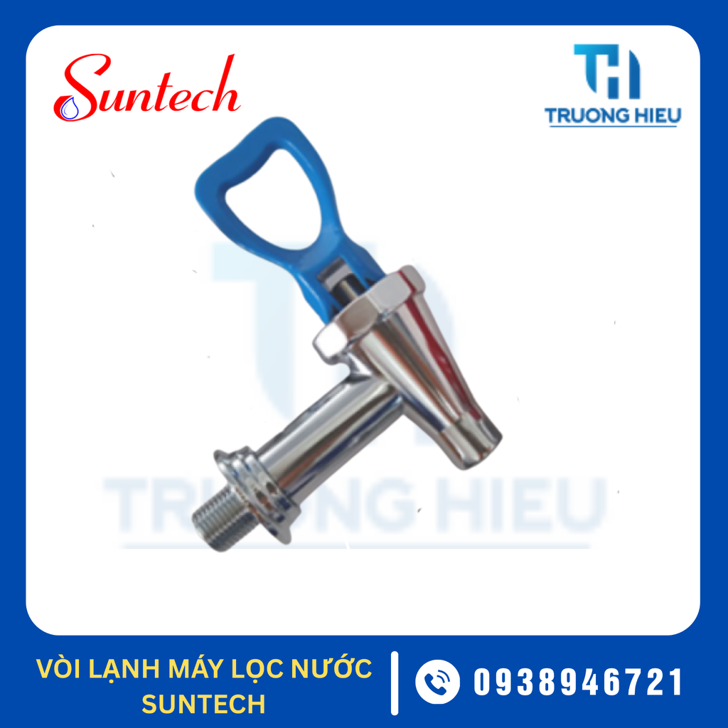 VAN KHÓA VÒI NÓNG LẠNH INOX MÁY SUNTECH MẪU 2