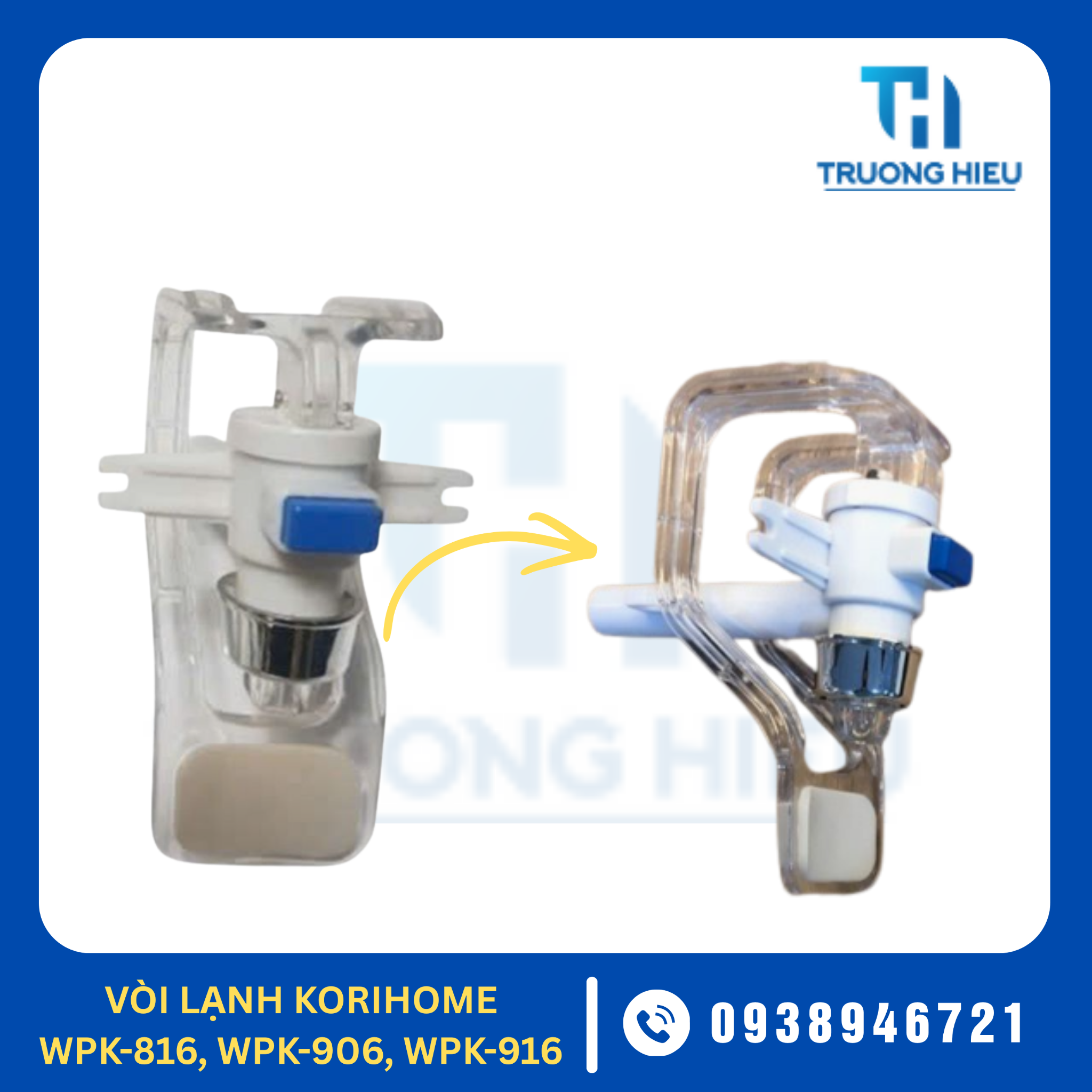 VÒI NƯỚC NÓNG LẠNH KORIHOME WPK-816, WPK-906, WPK-916