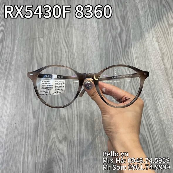  Gọng Kính Ray-Ban RX5430F 8360 chính hãng GIÁ TỐT LIÊN HỆ 0948.74.5959 (Mrs.Hà) 