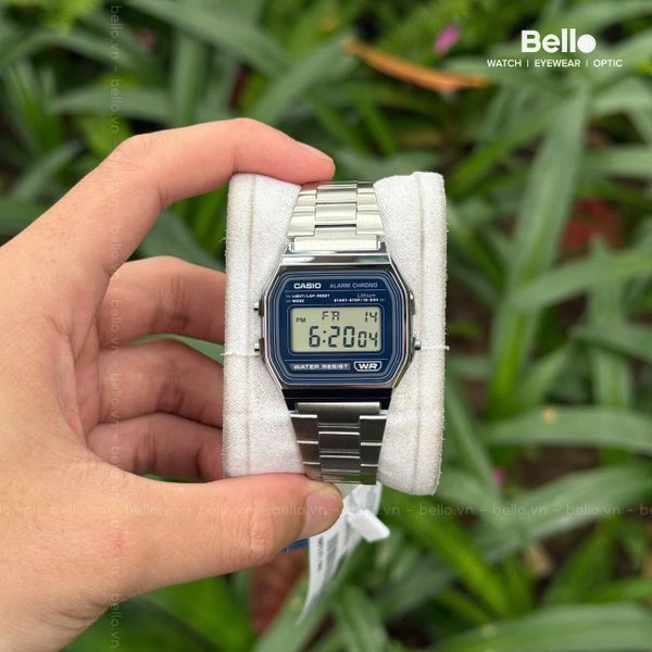  Casio A158WEA-2 - Uy tín từ 2009, Tem vàng chống giả, Bảo hành 1 năm, Pin miễn phí trọn đời 