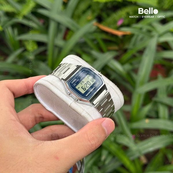  Casio A158WEA-2 - Uy tín từ 2009, Tem vàng chống giả, Bảo hành 1 năm, Pin miễn phí trọn đời 