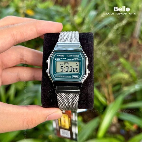  Casio A158WEM-3 - Uy tín từ 2009, Tem vàng chống giả, Bảo hành 1 năm, Pin miễn phí trọn đời 