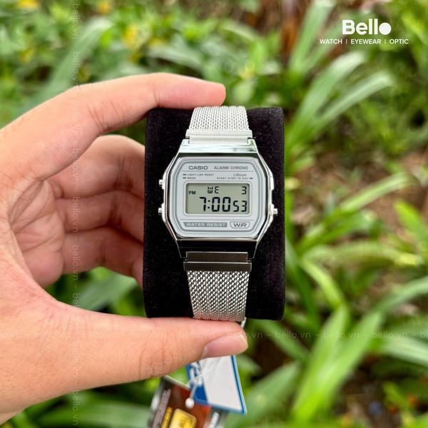 Casio A158WEM-7 - Uy tín từ 2009, Tem vàng chống giả, Bảo hành 1 năm, Pin miễn phí trọn đời 