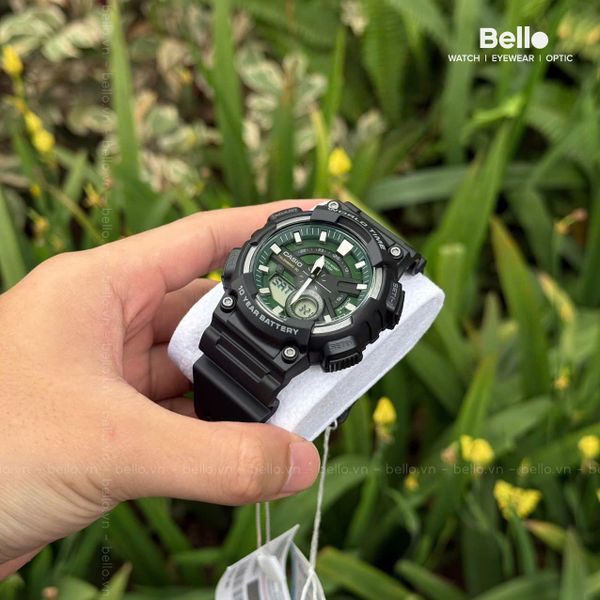  Casio AEQ-110W-3A2 - Uy tín từ 2009, Tem vàng chống giả, Bảo hành 1 năm, Pin miễn phí trọn đời 
