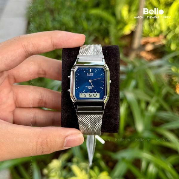  Casio AQ-230EM-2A - Uy tín từ 2009, Tem vàng chống giả, Bảo hành 1 năm, Pin miễn phí trọn đời 