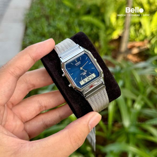  Casio AQ-230EM-2A - Uy tín từ 2009, Tem vàng chống giả, Bảo hành 1 năm, Pin miễn phí trọn đời 