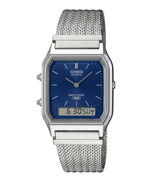  Casio AQ-230EM-2A - Uy tín từ 2009, Tem vàng chống giả, Bảo hành 1 năm, Pin miễn phí trọn đời 