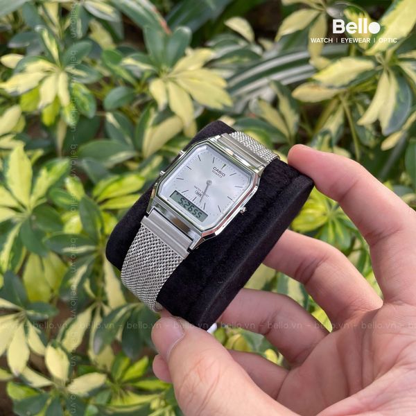  Casio AQ-230EM-7A - Uy tín từ 2009, Tem vàng chống giả, Bảo hành 1 năm, Pin miễn phí trọn đời 
