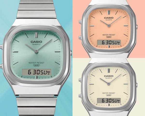 Casio AQ-240E-2A - Uy tín từ 2009, Tem vàng chống giả, Bảo hành 1 năm, Pin miễn phí trọn đời 