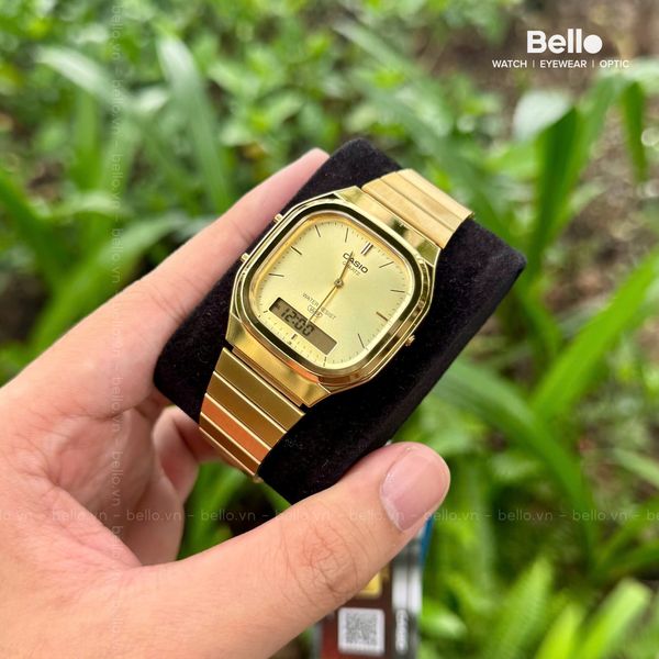  Casio AQ-240EG-9A - Uy tín từ 2009, Tem vàng chống giả, Bảo hành 1 năm, Pin miễn phí trọn đời 