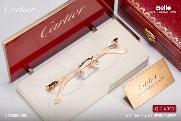  Gọng Kính Cartier CT0318O 005 - Tặng kèm tròng kính Essilor Pháp, Liên hệ giá tốt Mrs.Hà 0948.74.5959 