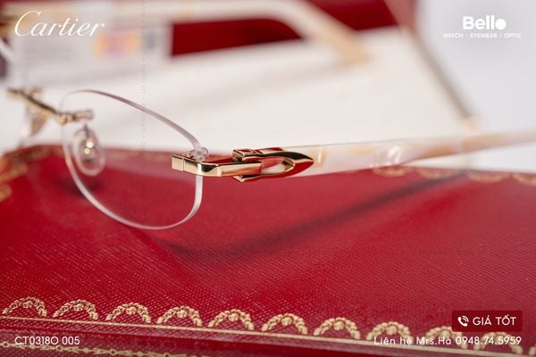  Gọng Kính Cartier CT0318O 005 - Tặng kèm tròng kính Essilor Pháp, Liên hệ giá tốt Mrs.Hà 0948.74.5959 