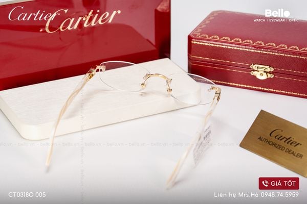  Gọng Kính Cartier CT0318O 005 - Tặng kèm tròng kính Essilor Pháp, Liên hệ giá tốt Mrs.Hà 0948.74.5959 