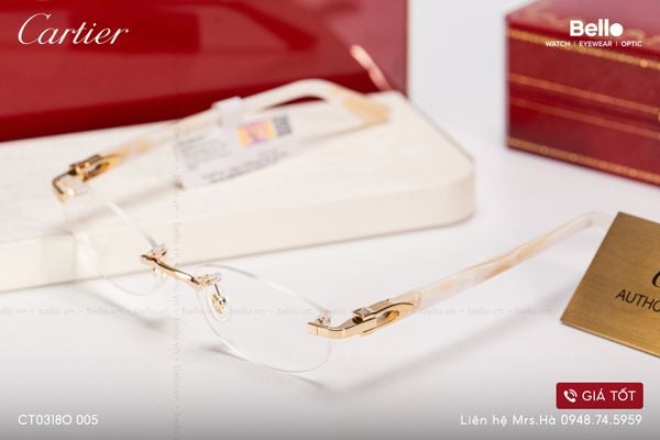  Gọng Kính Cartier CT0318O 005 - Tặng kèm tròng kính Essilor Pháp, Liên hệ giá tốt Mrs.Hà 0948.74.5959 