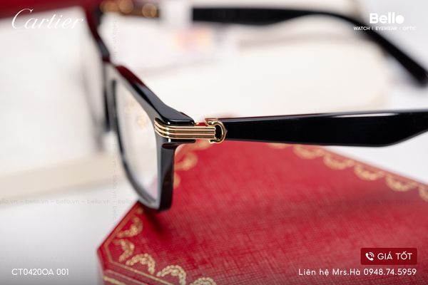  Gọng Kính Cartier CT0420O 001, CT0420OA 001, CT0420O 005 - Tặng kèm tròng kính Essilor Pháp, Liên hệ giá tốt Mrs.Hà 0948.74.5959 