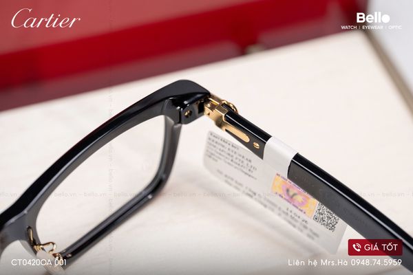  Gọng Kính Cartier CT0420O 001, CT0420OA 001, CT0420O 005 - Tặng kèm tròng kính Essilor Pháp, Liên hệ giá tốt Mrs.Hà 0948.74.5959 
