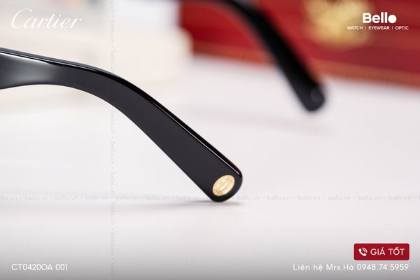  Gọng Kính Cartier CT0420O 001, CT0420OA 001, CT0420O 005 - Tặng kèm tròng kính Essilor Pháp, Liên hệ giá tốt Mrs.Hà 0948.74.5959 