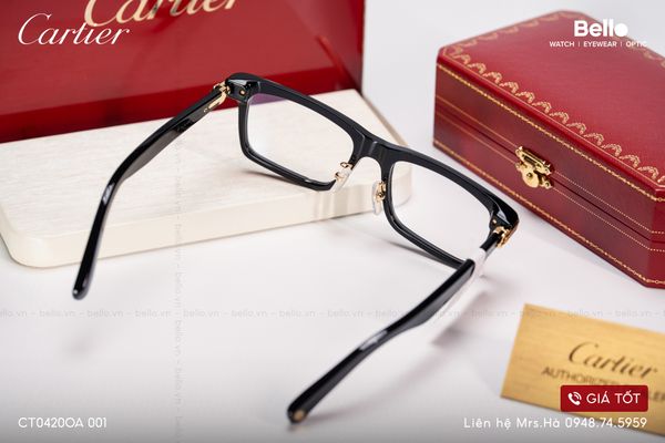  Gọng Kính Cartier CT0420O 001, CT0420OA 001, CT0420O 005 - Tặng kèm tròng kính Essilor Pháp, Liên hệ giá tốt Mrs.Hà 0948.74.5959 