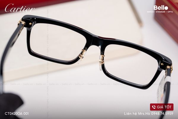  Gọng Kính Cartier CT0420O 001, CT0420OA 001, CT0420O 005 - Tặng kèm tròng kính Essilor Pháp, Liên hệ giá tốt Mrs.Hà 0948.74.5959 