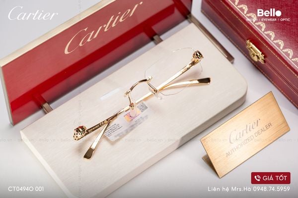  Gọng Kính Cartier CT0494O 001 - Tặng kèm tròng kính Essilor Pháp, Liên hệ giá tốt Mrs.Hà 0948.74.5959 