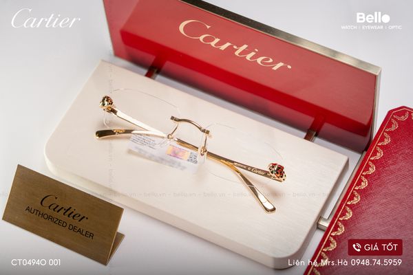 Gọng Kính Cartier CT0494O 001 - Tặng kèm tròng kính Essilor Pháp, Liên hệ giá tốt Mrs.Hà 0948.74.5959 