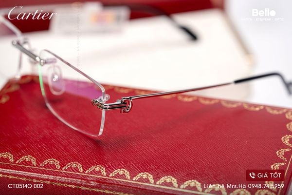  Gọng Kính Cartier CT0514O 002 - Tặng kèm tròng kính Essilor Pháp, Liên hệ giá tốt Mrs.Hà 0948.74.5959 
