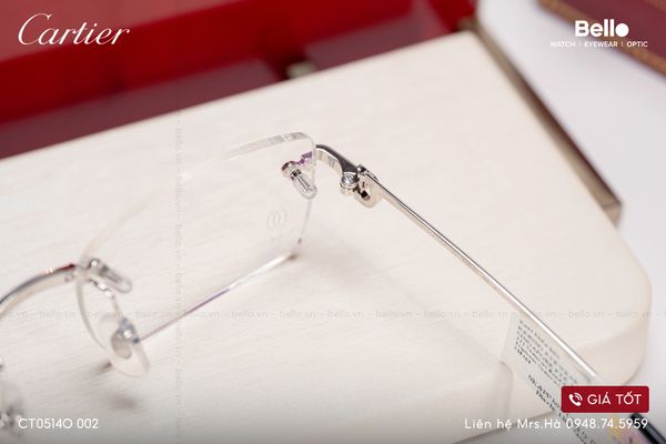  Gọng Kính Cartier CT0514O 002 - Tặng kèm tròng kính Essilor Pháp, Liên hệ giá tốt Mrs.Hà 0948.74.5959 