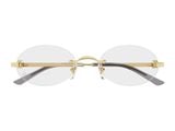  Gọng Kính Cartier CT0594O 001 - Tặng kèm tròng kính Essilor Pháp, Liên hệ giá tốt Mrs.Hà 0948.74.5959 