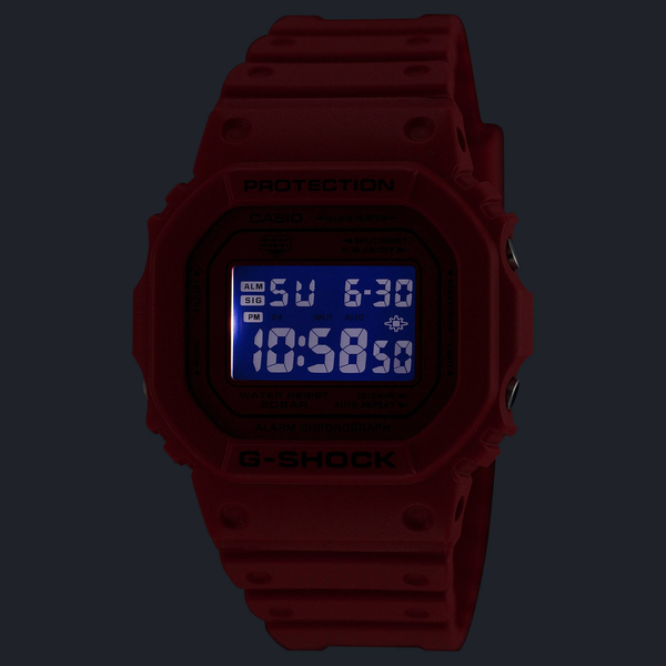  Casio G-Shock DW-5600RRB-4 - Uy tín từ 2009, Tem vàng chống giả, Bảo hành 5 năm, Pin miễn phí trọn đời 