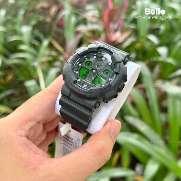  Casio G-Shock GA-100BEG-1A - Uy tín từ 2009, Tem vàng chống giả, Bảo hành 5 năm, Pin miễn phí trọn đời 