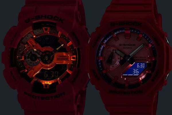  Casio G-Shock GA-2100RRB-4A - Uy tín từ 2009, Tem vàng chống giả, Bảo hành 5 năm, Pin miễn phí trọn đời 