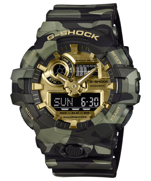  [LIMITED] G-Shock GA-700CMG-3A - Uy tín từ 2009, Tem vàng chống giả, Bảo hành 5 năm, Pin miễn phí trọn đời 
