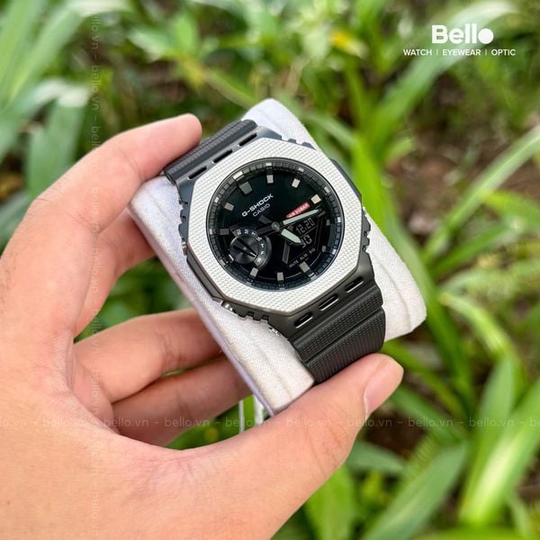  Casio G-Shock GM-2100BM-1A - Uy tín từ 2009, Tem vàng chống giả, Bảo hành 5 năm, Pin miễn phí trọn đời 