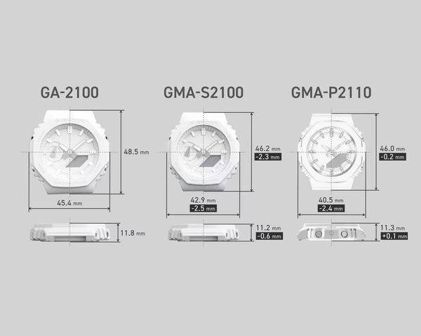  Casio G-Shock GMA-P2110-4A - Uy tín từ 2009, Tem vàng chống giả, Bảo hành 5 năm, Pin miễn phí trọn đời 