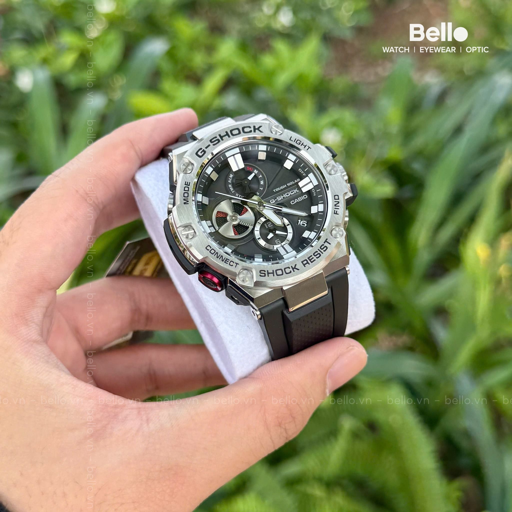 Casio G-Shock GST-B100-1A - Uy tín từ 2009, Tem vàng chống g