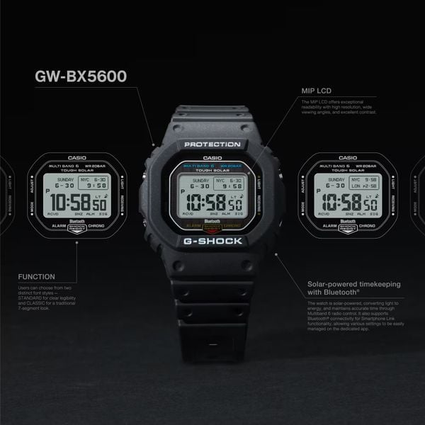  Casio G-Shock GW-BX5600-1 - Uy tín từ 2009, Tem vàng chống giả, Bảo hành 5 năm, Pin miễn phí trọn đời 