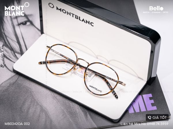  Gọng Kính Montblanc MB0342O 002, MB0342OA 002 chính hãng GIÁ TỐT LIÊN HỆ 0948.74.5959 (Mrs.Hà) 