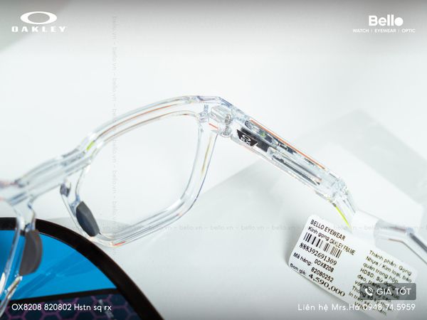  Gọng Kính Oakley Hstn sq rx OX8208 820802 chính hãng GIÁ TỐT LIÊN HỆ 0948.74.5959 (Mrs.Hà) 