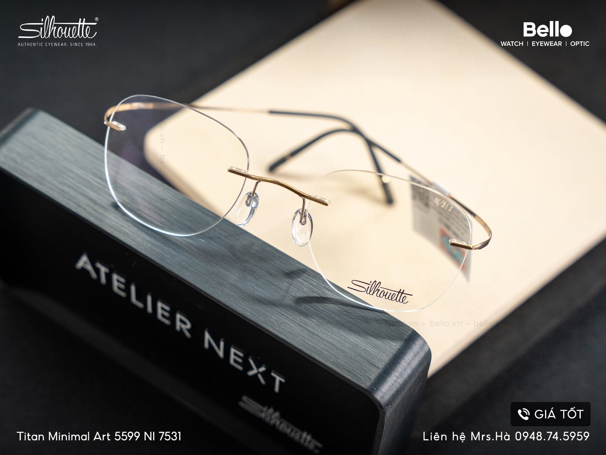  Silhouette Titan Minimal Art 5599 7531 chính hãng GIÁ TỐT LIÊN HỆ 0948.74.5959 (Mrs.Hà) 