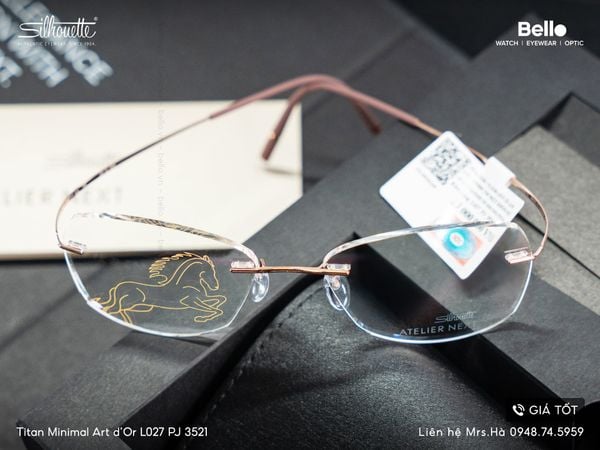  [LIMITED] Silhouette Titan Minimal Art  d'Or L027 PJ 3521 Mã Đáo Thành Công - Bính Ngọ 2026 - chính hãng GIÁ TỐT LIÊN HỆ 0948.74.5959 (Mrs.Hà) 