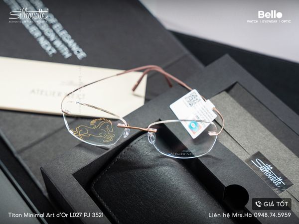  [LIMITED] Silhouette Titan Minimal Art  d'Or L027 PJ 3521 Mã Đáo Thành Công - Bính Ngọ 2026 - chính hãng GIÁ TỐT LIÊN HỆ 0948.74.5959 (Mrs.Hà) 