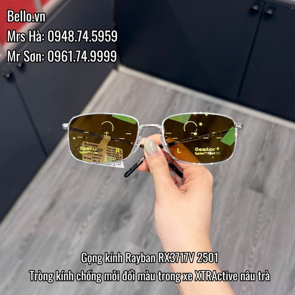  Tròng Kính Đổi Màu Essilor Transitions Gen S Nâu Trà Brown 