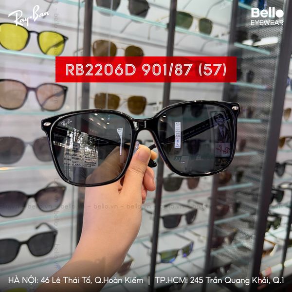  Kính Mát Ray-Ban RB2206D 90187 chính hãng GIÁ TỐT LIÊN HỆ 0948.74.5959 (Mrs.Hà) | RB2206D 901/87 