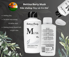 BETTINA BARTY Musk - Dưỡng thể hương nước hoa, lọ 500ml