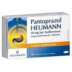HEUMANN Pantoprazol - Trị dư axit, nóng rát sau xương ức, ợ nóng, ợ chua và trào ngược thực quản, hộp 14viên