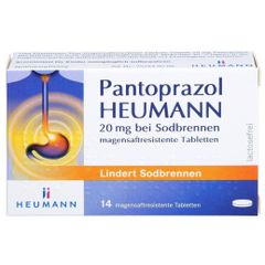 HEUMANN Pantoprazol - Trị dư axit, nóng rát sau xương ức, ợ nóng, ợ chua và trào ngược thực quản, hộp 14viên