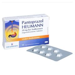 HEUMANN Pantoprazol - Trị dư axit, nóng rát sau xương ức, ợ nóng, ợ chua và trào ngược thực quản, hộp 14viên