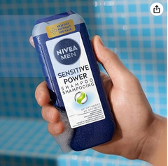 NIVEA MEN Sensitive Power Shampoo - Dầu gội Nivea Men dành cho da nhạy cảm, dễ kích ứng, chai 250ml
