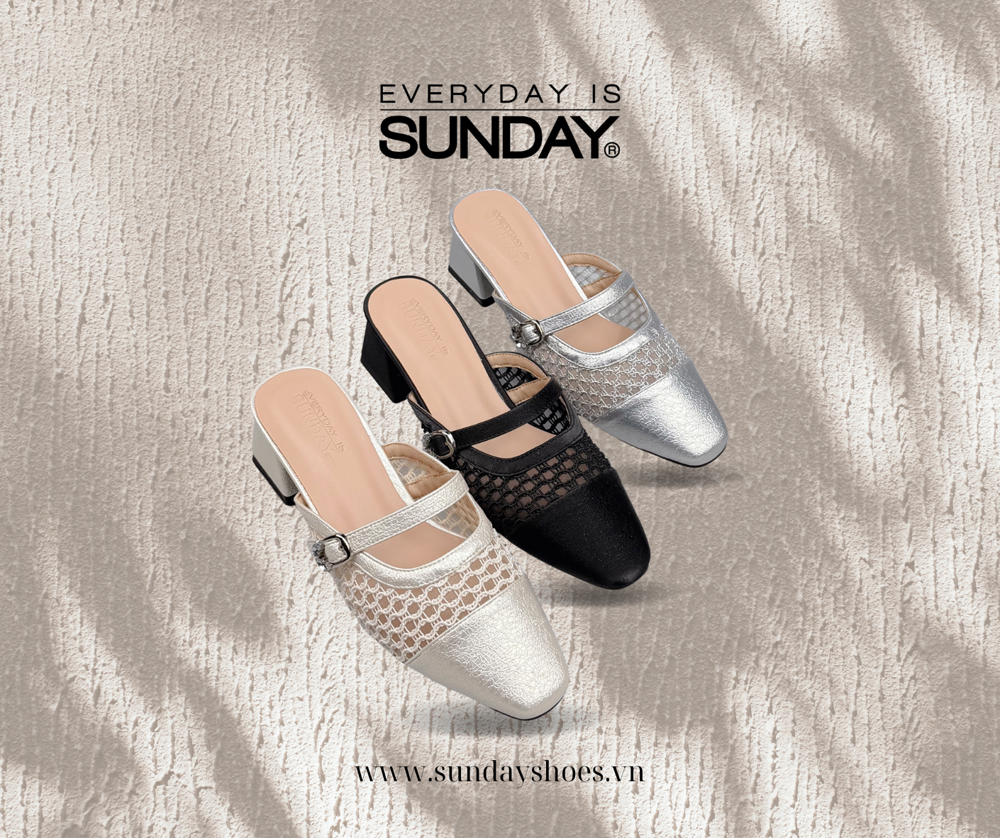 Sục bít mũi phối ren lưới SUNDAY BB64