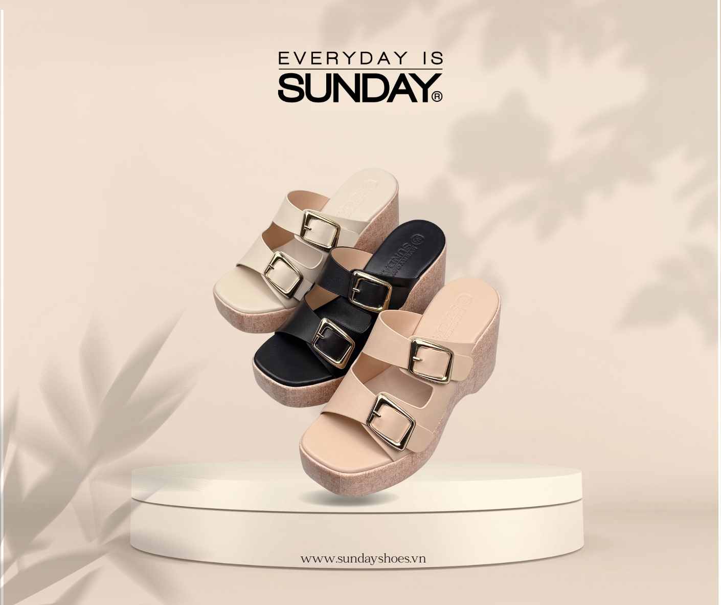 Dép xuồng 2 quai phối khóa SUNDAY DX72